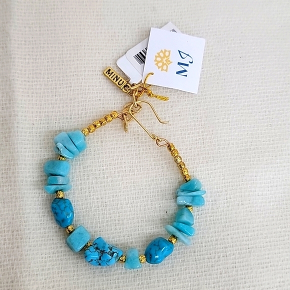 Macy's Turqoiuse and Gold Bracelet. NWT! - Picture 1 of 4